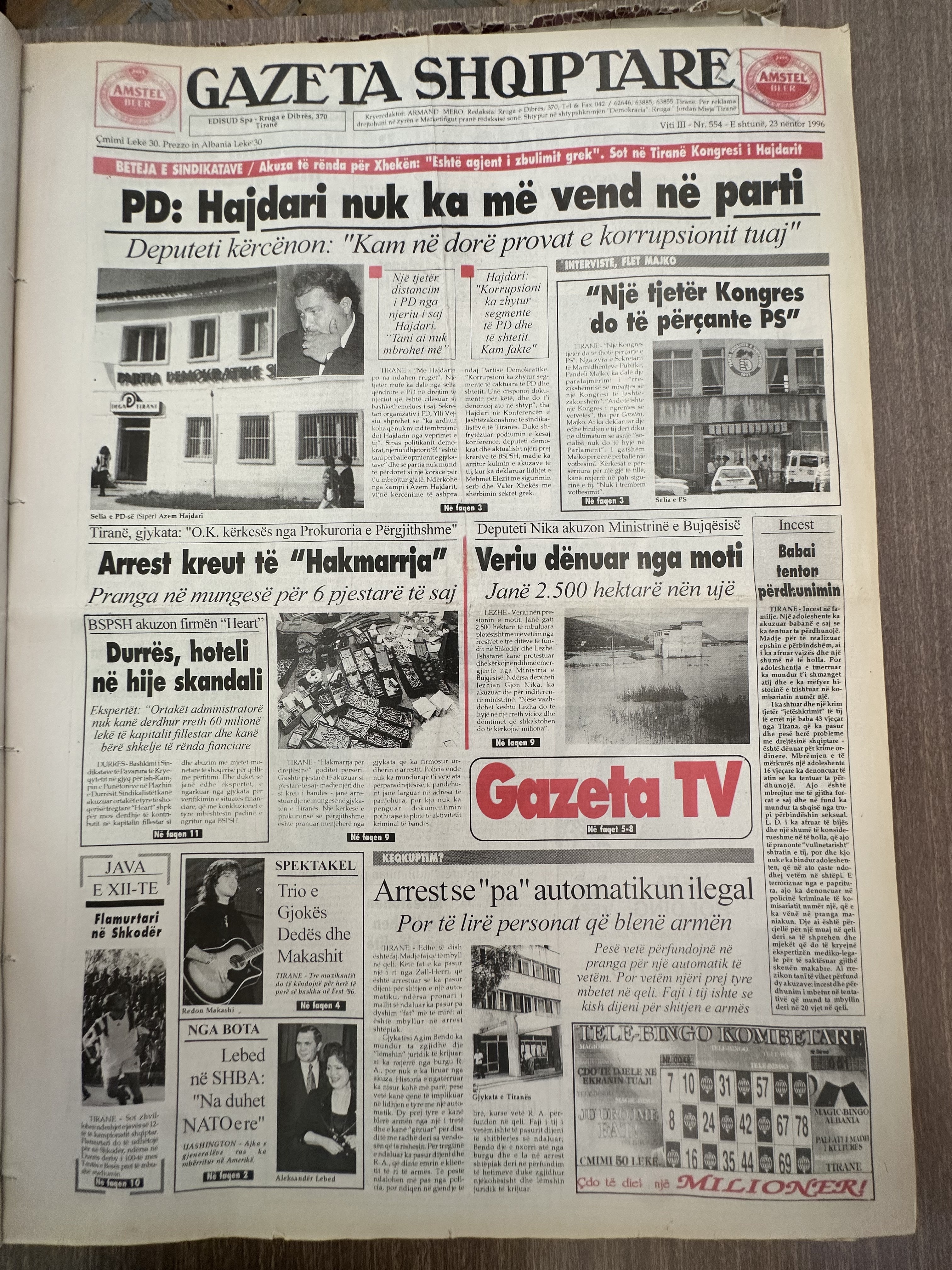 Gazeta Shqiptare 1998-09-23